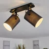 Lampes En Tissu-hofstein Plafonnier Puelches Noir, 2 lumières