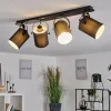 Lampes En Tissu-hofstein Plafonnier Puelches Noir, 4 lumières