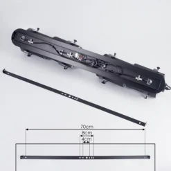 Lampes En Tissu-hofstein Plafonnier Puelches Noir, 4 lumières