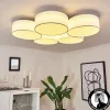 Lampes En Tissu-hofstein Plafonnier Purus LED Blanc, 1 lumière