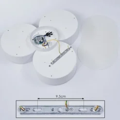 Lampes En Tissu-hofstein Plafonnier Purus LED Blanc, 1 lumière