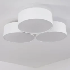 Lampes En Tissu-hofstein Plafonnier Purus LED Blanc, 1 lumière