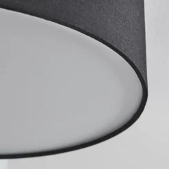 Lampes En Tissu-hofstein Plafonnier Purus LED Noir, 1 lumière