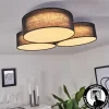 Lampes En Tissu-hofstein Plafonnier Purus LED Noir, 1 lumière
