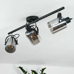 hofstein Plafonnier Quieri Noir, 3 lumières