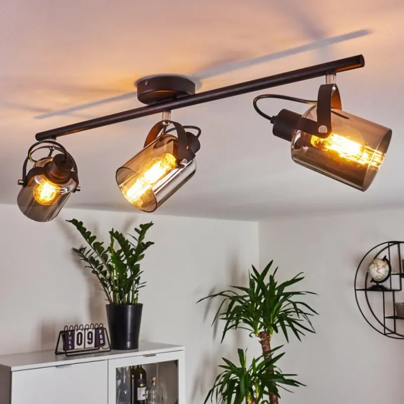 hofstein Plafonnier Quieri Noir, 3 lumières