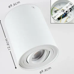 hofstein Plafonnier Quimper Blanc, 1 lumière