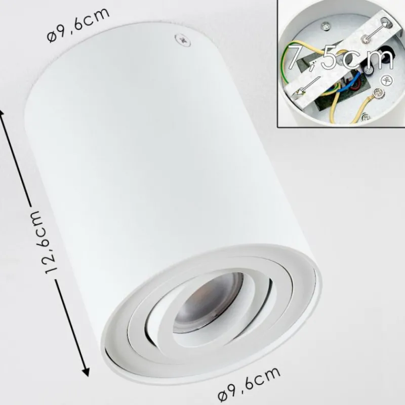 hofstein Plafonnier Quimper Blanc, 1 lumière