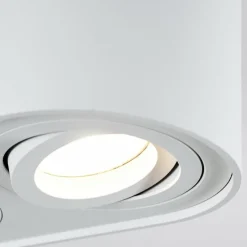 hofstein Plafonnier Quimper Blanc, 2 lumières