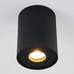 hofstein Plafonnier Quimper Noir, 1 lumière