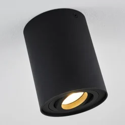 hofstein Plafonnier Quimper Noir, 1 lumière