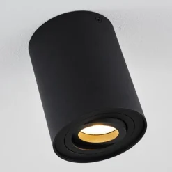 hofstein Plafonnier Quimper Noir, 1 lumière