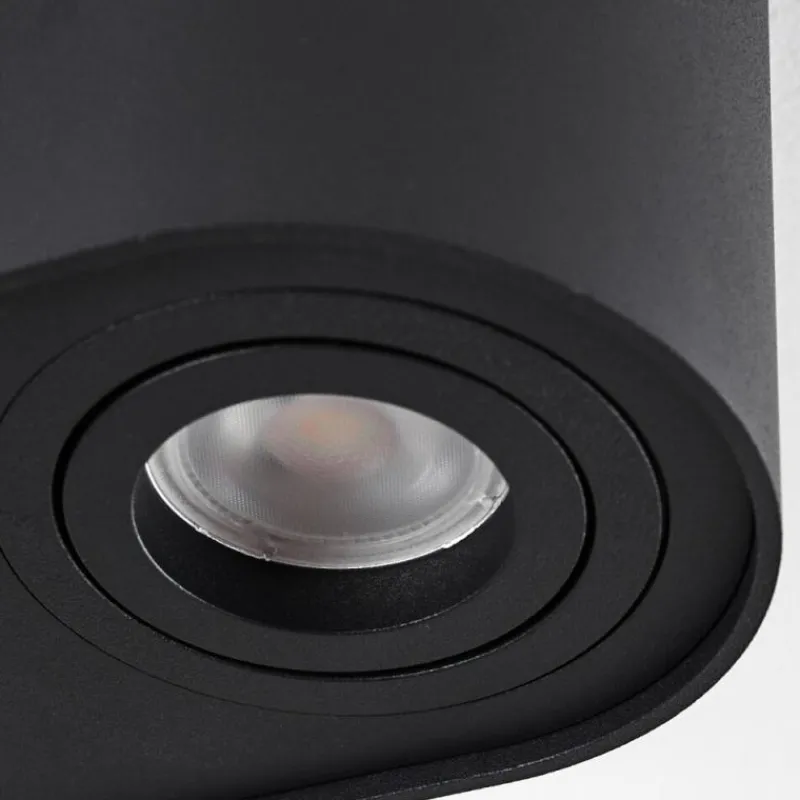 hofstein Plafonnier Quimper Noir, 2 lumières