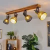 Lampes Dorées-hofstein Plafonnier Racolo Bois foncé, 4 lumières