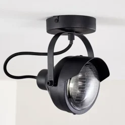 hofstein Plafonnier Rahway Noir, 1 lumière