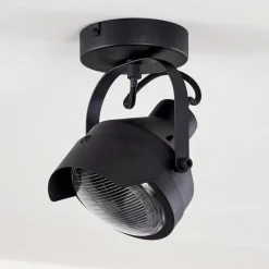 hofstein Plafonnier Rahway Noir, 1 lumière