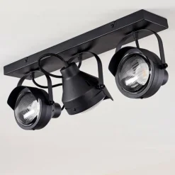 hofstein Plafonnier Rahway Noir, 3 lumières