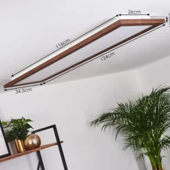 Lampes En Bois-hofstein Plafonnier Raimea LED Blanc, 1 lumière