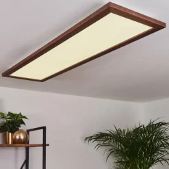 Lampes En Bois-hofstein Plafonnier Raimea LED Blanc, 1 lumière