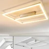 hofstein Plafonnier Rauma LED Nickel mat, 1 lumière