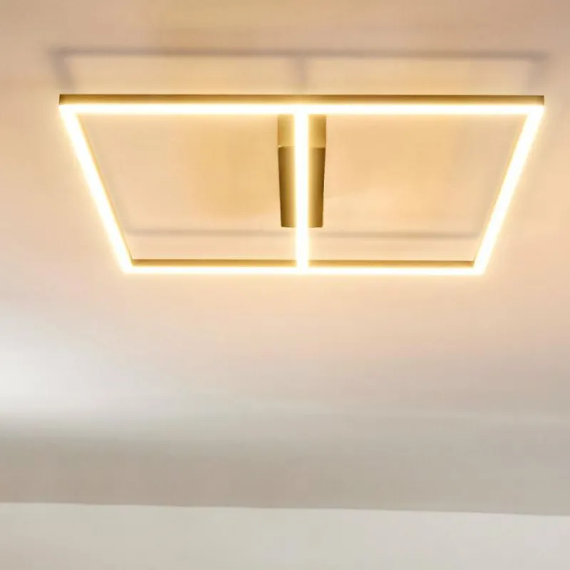 hofstein Plafonnier Rauma LED Nickel mat, 1 lumière