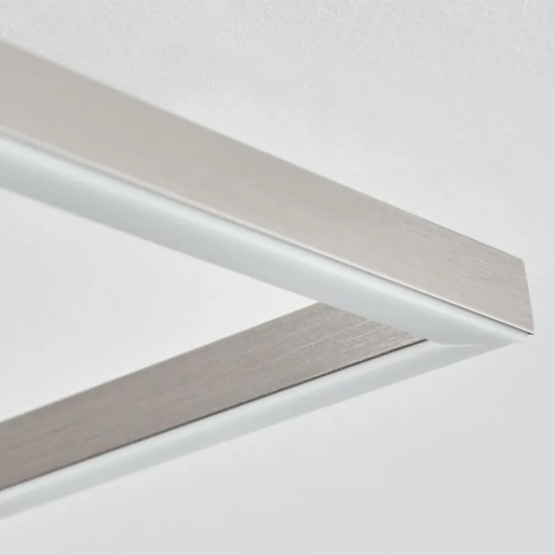 hofstein Plafonnier Rauma LED Nickel mat, 1 lumière