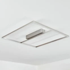 hofstein Plafonnier Rauma LED Nickel mat, 1 lumière