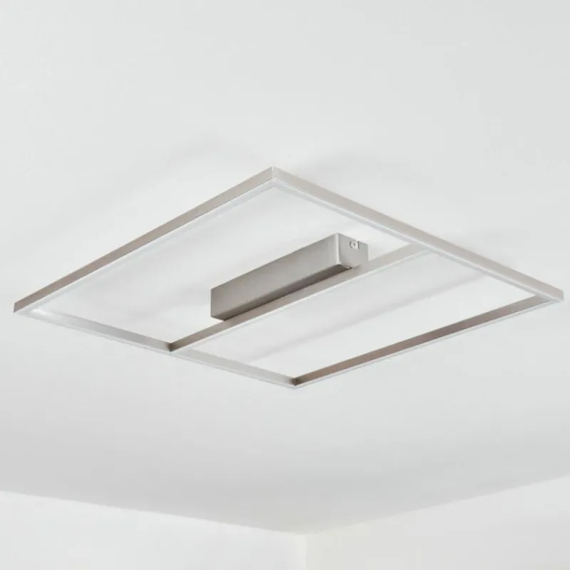 hofstein Plafonnier Rauma LED Nickel mat, 1 lumière