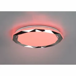 Luminaires Reality Plafonnier Reality Ando LED Chrome, 1 lumière, Télécommandes