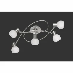 Luminaires Reality Plafonnier Reality Antibes Nickel mat, 5 lumières