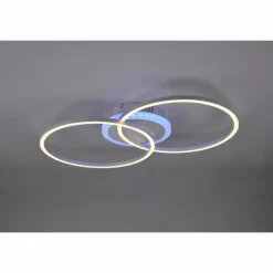 Luminaires Reality Plafonnier Reality Arribo LED Titane, 3 lumières, Télécommandes, Changeur de couleurs* Éclairage Led