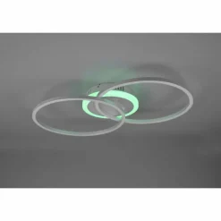 Luminaires Reality Plafonnier Reality Arribo LED Titane, 3 lumières, Télécommandes, Changeur de couleurs* Éclairage Led