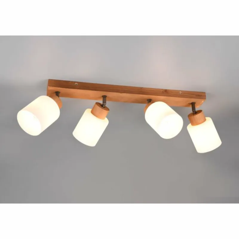 Lampes Vintages & Rétros-Luminaires Reality Plafonnier Reality Assam Écru, 4 lumières