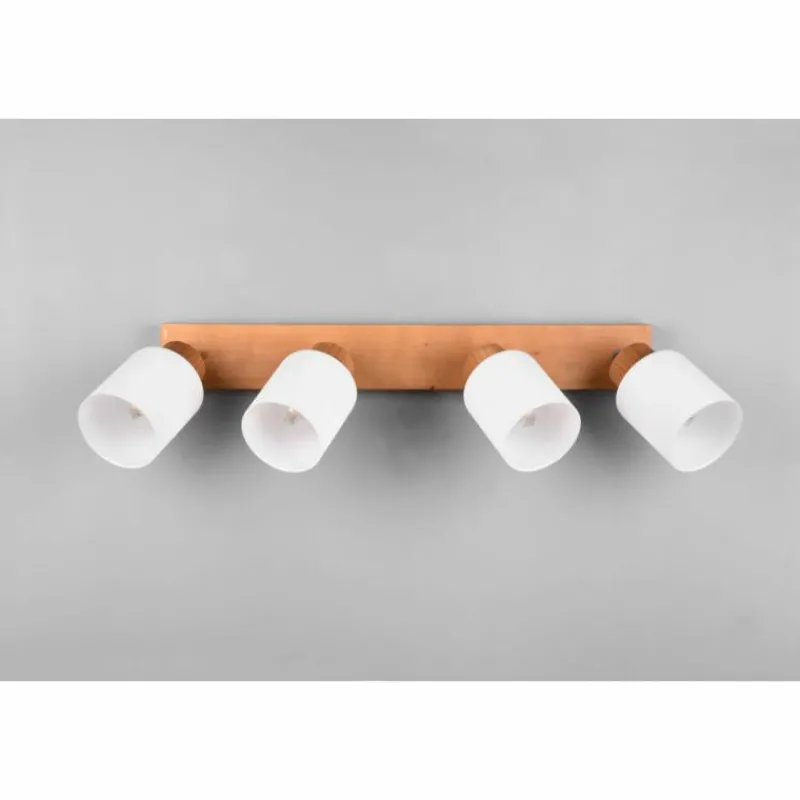 Lampes Vintages & Rétros-Luminaires Reality Plafonnier Reality Assam Écru, 4 lumières