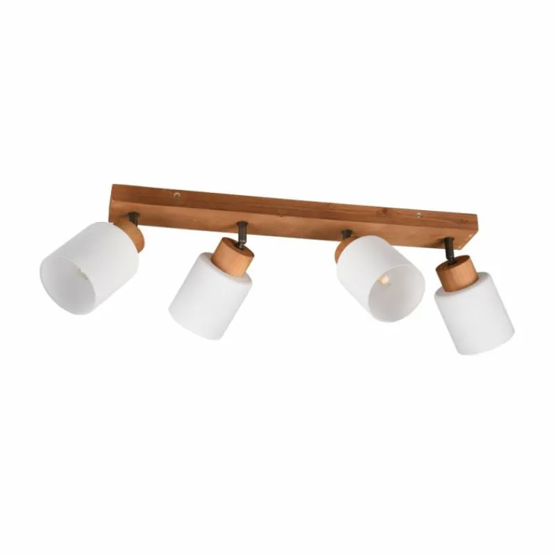 Lampes Vintages & Rétros-Luminaires Reality Plafonnier Reality Assam Écru, 4 lumières