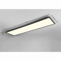 Luminaires Reality Plafonnier Reality BETA LED Noir, 1 lumière, Télécommandes, Changeur de couleurs* Éclairage Led