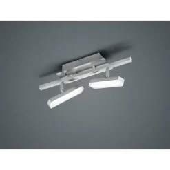 Luminaires Reality Plafonnier Reality Bondy LED Nickel mat, 2 lumières, Télécommandes* Éclairage Led