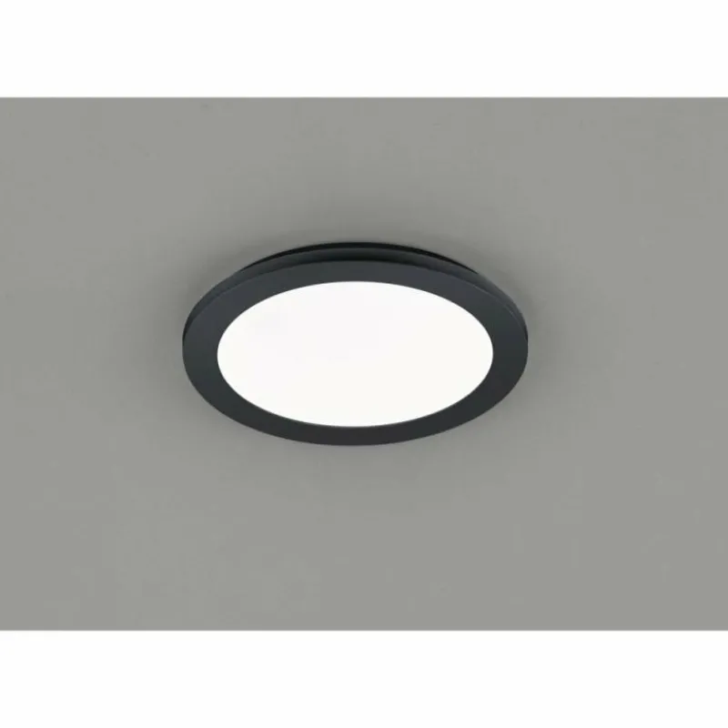 Luminaires Rustiques-Luminaires Reality Plafonnier Reality CAMILLUS LED Noir, 1 lumière