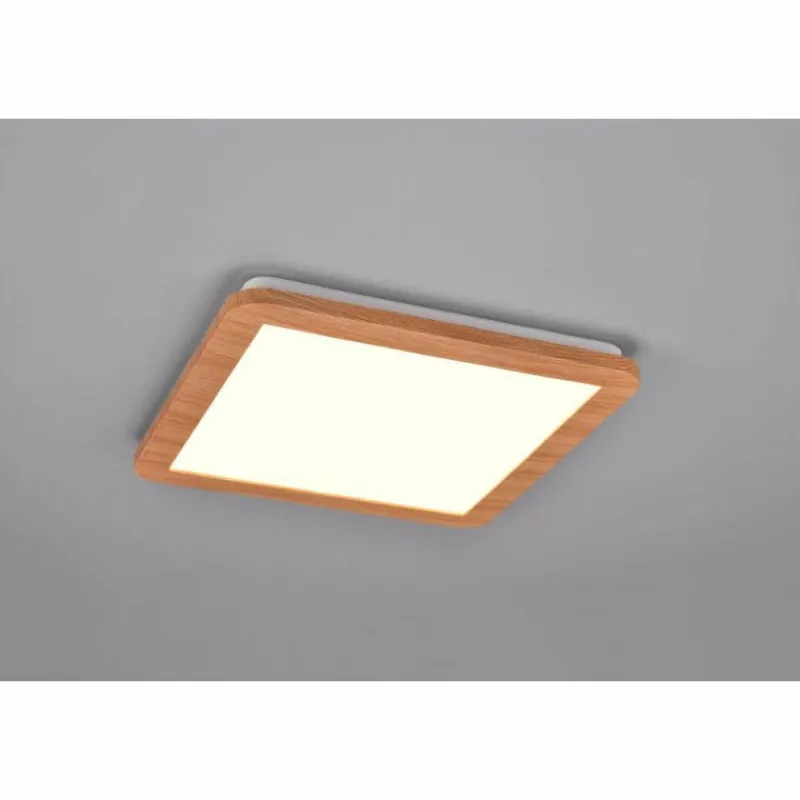 Lampes En Bois-Luminaires Reality Plafonnier Reality Camillus LED Couleur bois, Blanc, 1 lumière