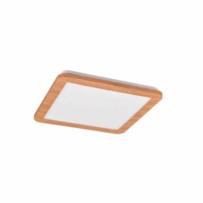 Lampes En Bois-Luminaires Reality Plafonnier Reality Camillus LED Couleur bois, Blanc, 1 lumière