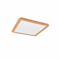 Lampes En Bois-Luminaires Reality Plafonnier Reality Camillus LED Couleur bois, Blanc, 1 lumière