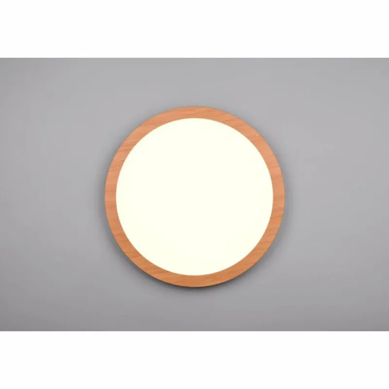 Lampes En Bois-Luminaires Reality Plafonnier Reality Camillus LED Couleur bois, Blanc, 1 lumière