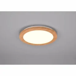 Lampes En Bois-Luminaires Reality Plafonnier Reality Camillus LED Couleur bois, Blanc, 1 lumière