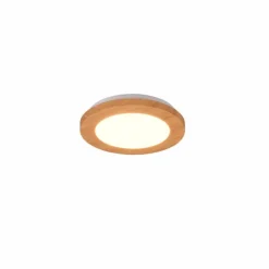 Lampes En Bois-Luminaires Reality Plafonnier Reality Camillus LED Couleur bois, Blanc, 1 lumière