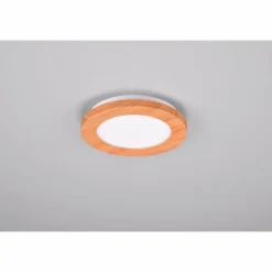 Lampes En Bois-Luminaires Reality Plafonnier Reality Camillus LED Couleur bois, Blanc, 1 lumière