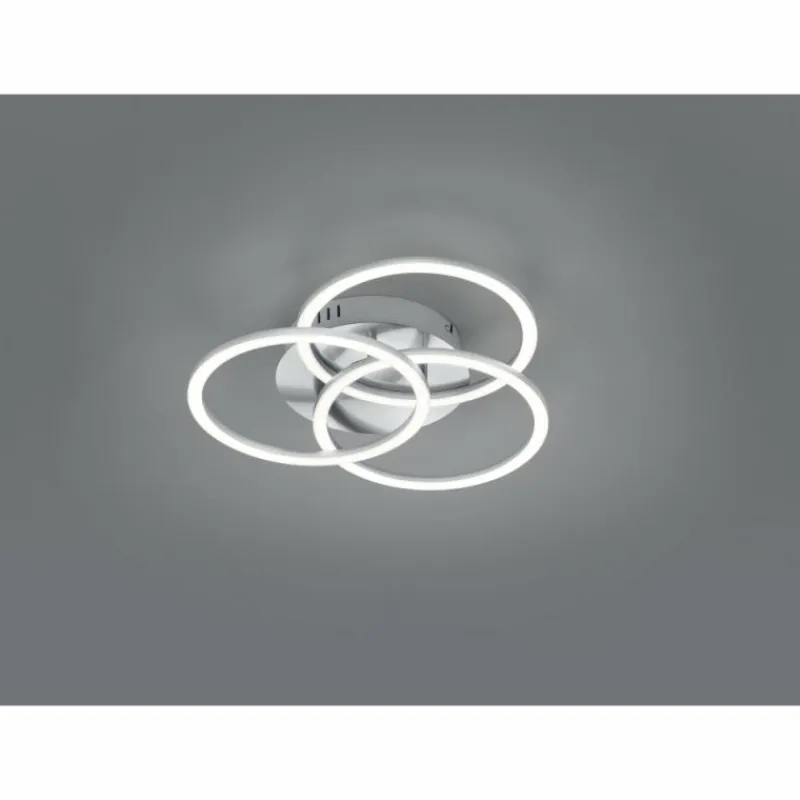 Luminaires Reality Plafonnier Reality Circle LED Nickel mat, 1 lumière, Télécommandes* Éclairage Led