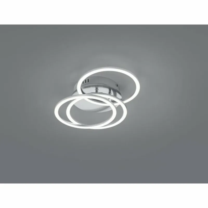 Luminaires Reality Plafonnier Reality Circle LED Nickel mat, 1 lumière, Télécommandes* Éclairage Led