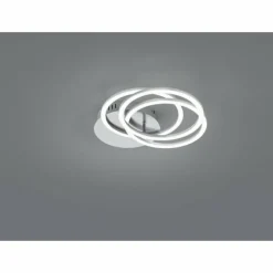 Luminaires Reality Plafonnier Reality Circle LED Nickel mat, 1 lumière, Télécommandes* Éclairage Led