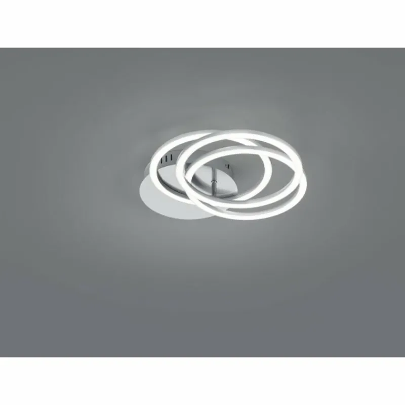 Luminaires Reality Plafonnier Reality Circle LED Nickel mat, 1 lumière, Télécommandes* Éclairage Led