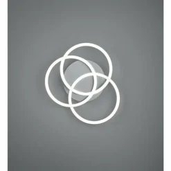 Luminaires Reality Plafonnier Reality Circle LED Nickel mat, 1 lumière, Télécommandes* Éclairage Led